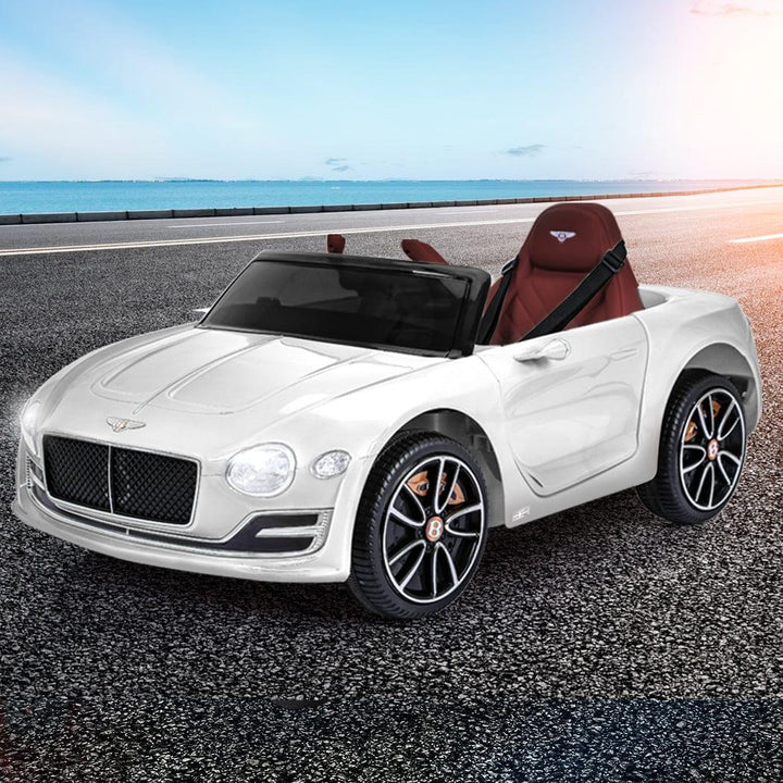 Lupipop Ride On Cars Bentley Ride-On Car with Remote Control and Electric Motor White
