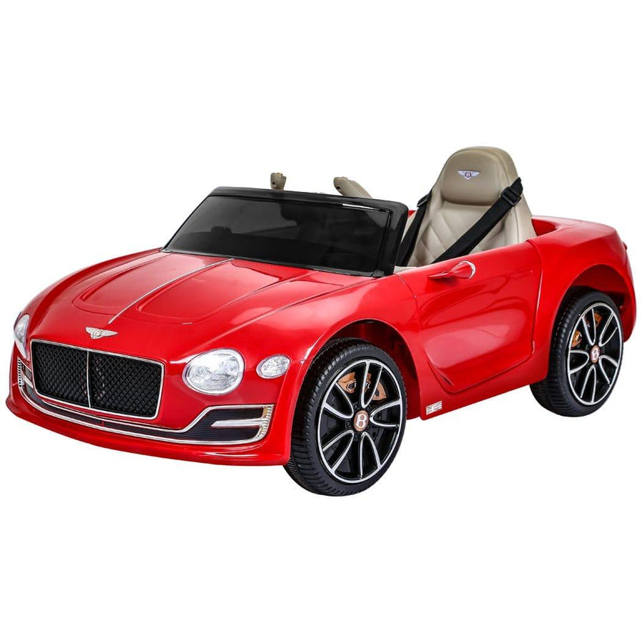 BoPeep Ride On Car Bentley Ride-On Car with Remote Control and Electric Motor-Red 12V