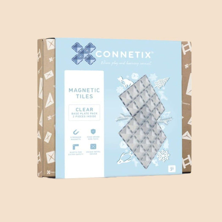 Connetix Tiles Clear Connetix Tiles 2 Piece Base Plate