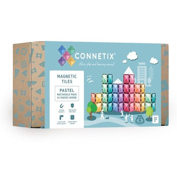 Connetix Tiles Connetix Tiles Pastel Rectangle Pack 24 pc