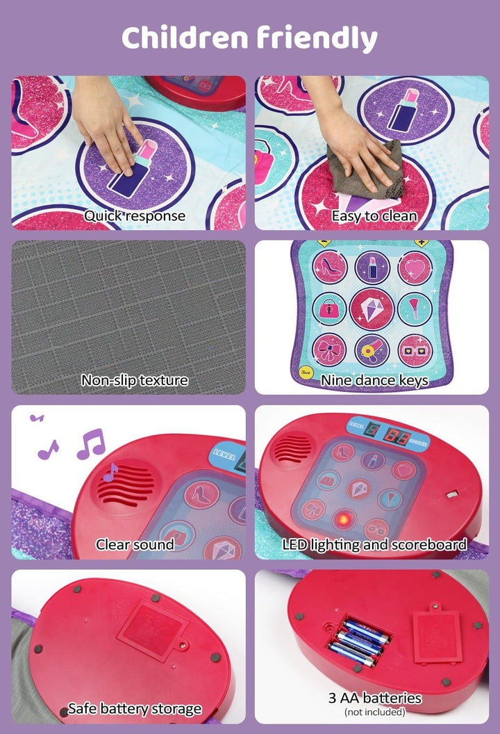 BoPeep Bopeep Dance Mat Playmat Kids Music Floor Piano Toys Carpet