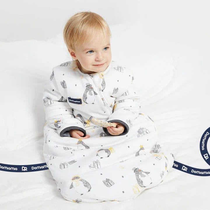 Domiamia Sleeping Suits Domiamia Cotton Sleep Bags with Removable Long Sleeve-1.0 TOG (9-18 mths)