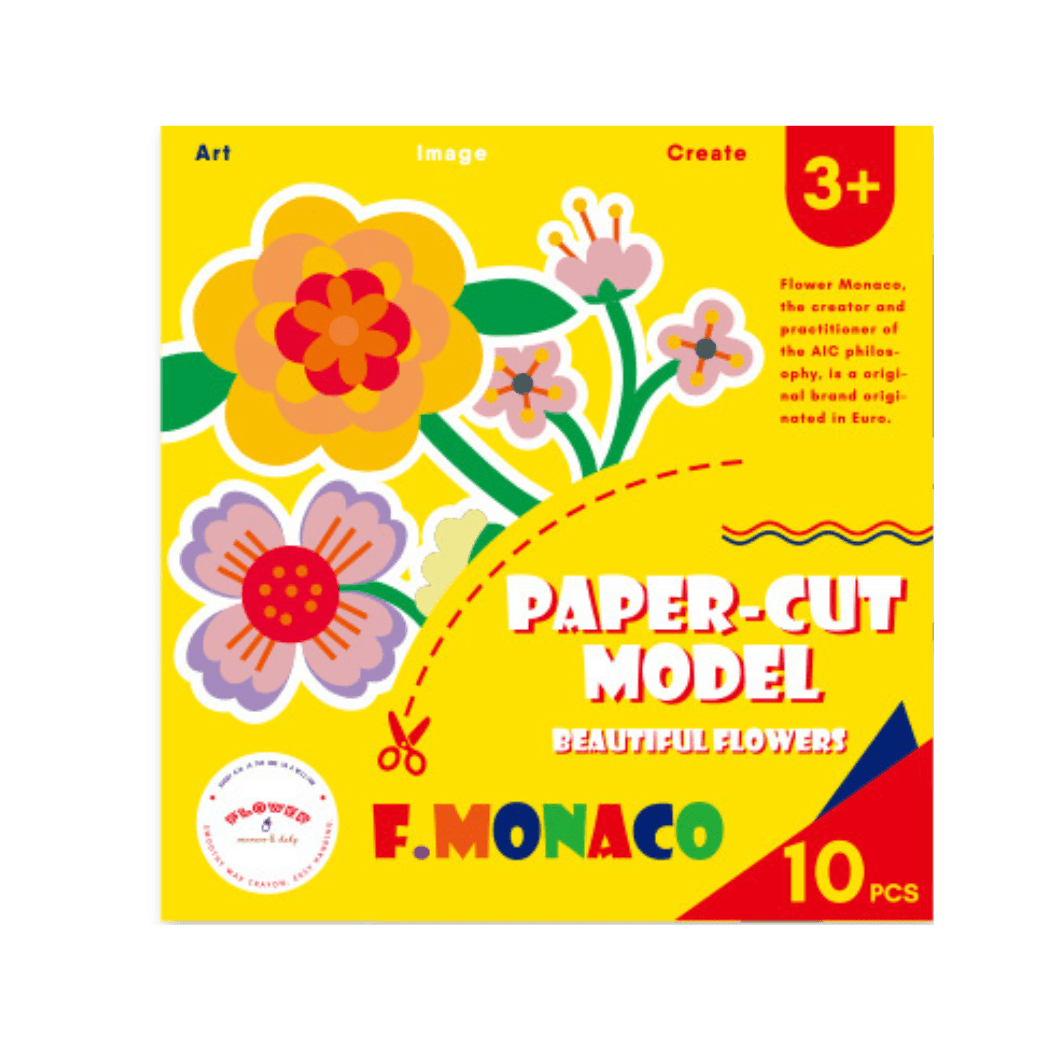 Flower Monaco Beatutiful Flower Flower Monaco Paper Cut Model