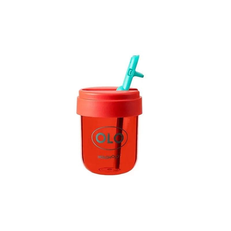 HOLOHOLO 300ml HOLOHOLO Heat-Resistant Reusable Coffee Cup Red