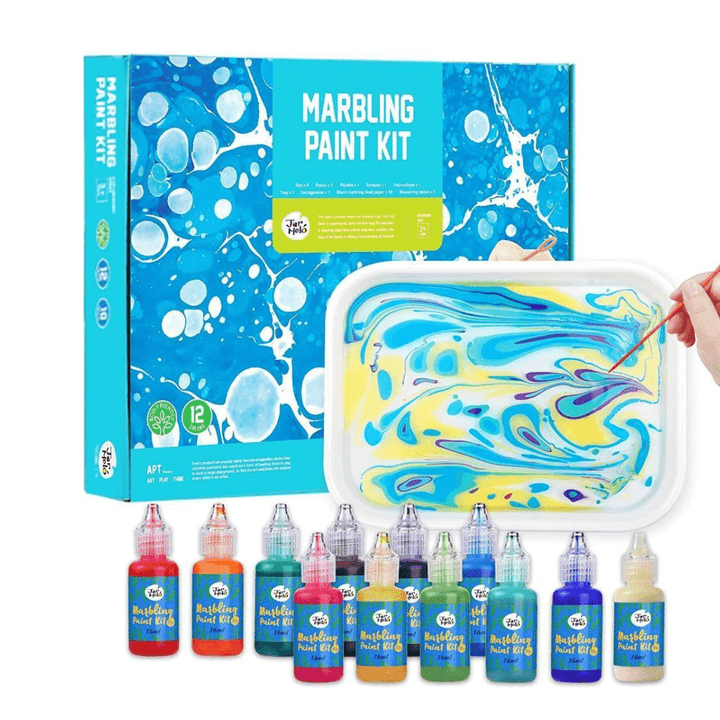 Jar Melo Jar Melo Marbling Paint - 12 Colours Craft Kit