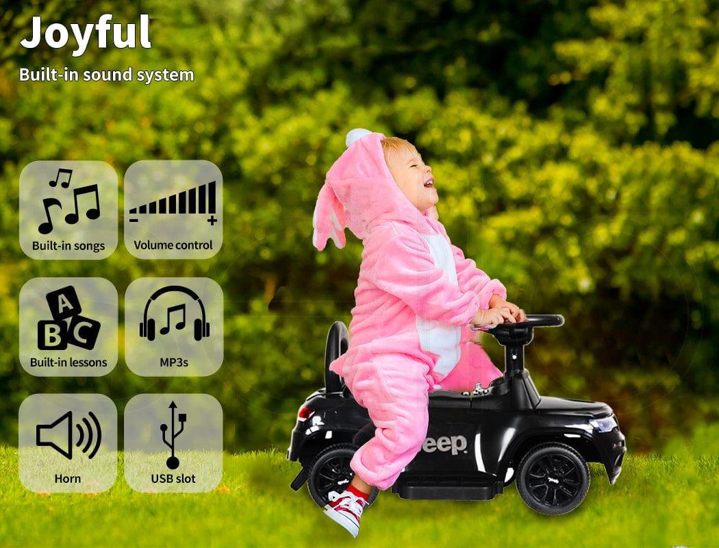 BoPeep Ride On Cars Jeep Baby Ride On Car 6V Electric Motor Push Walker
