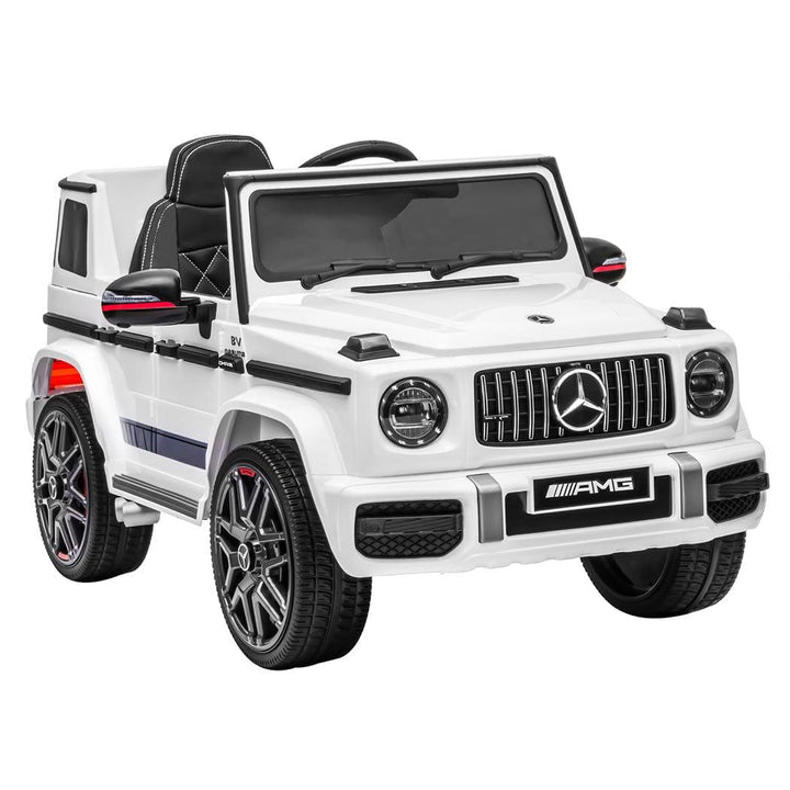 BoPeep Ride On Car Mercedes-Benz AMG G63 Ride-On Car with Remote Control-White 12V