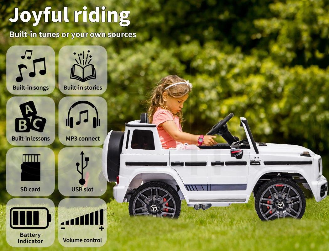 Lupipop Ride On Cars Mercedes-Benz AMG G63 Ride-On Car with Remote Control White