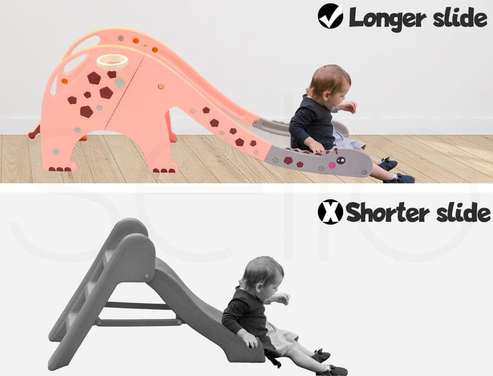 BoPeep Slide Kids Slide Pink 160cm Extra Long