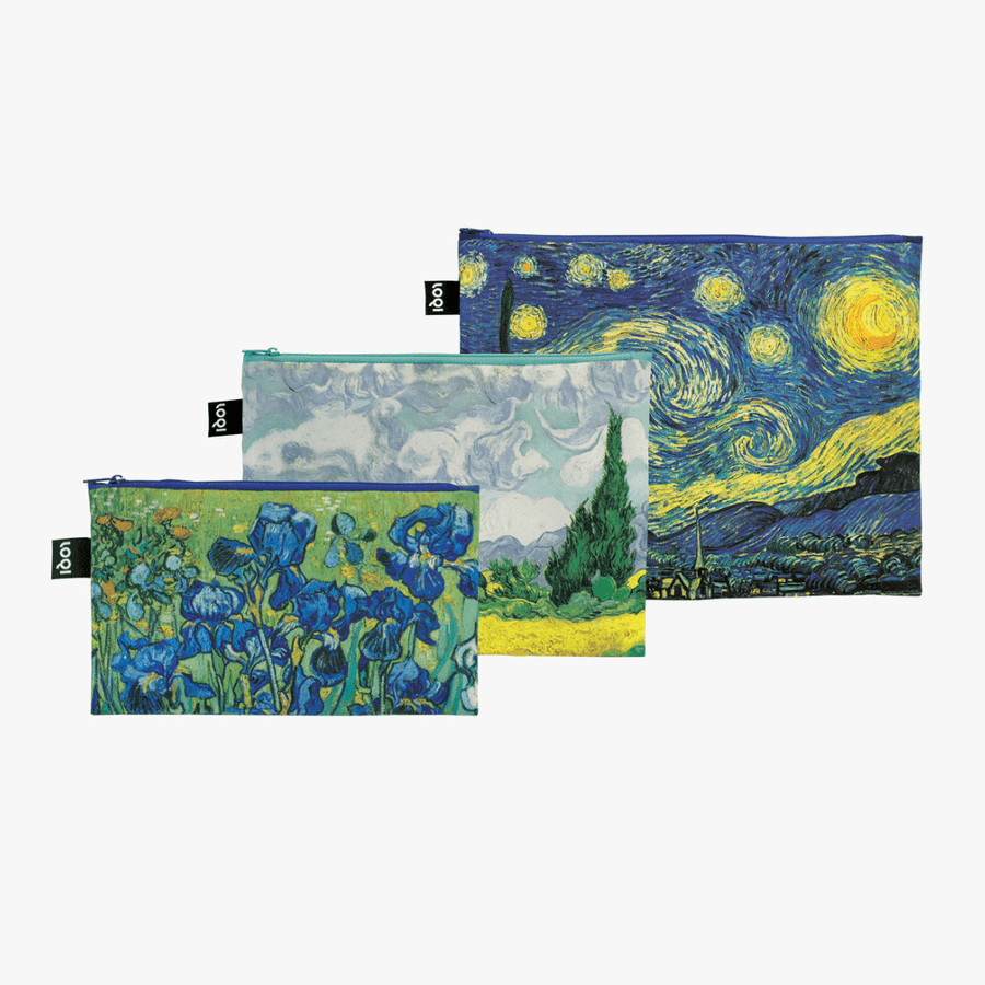 LOQI LOQI Van Gogh Zip Pockets Set of 3