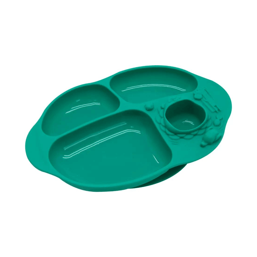 Marcus&Marcus Ollie the Elephant green Marcus & Marcus -Yummy Dips Suction Divided Plate