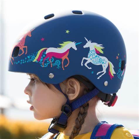Micro Micro Kids Scooter Bike Helmet Unicorn