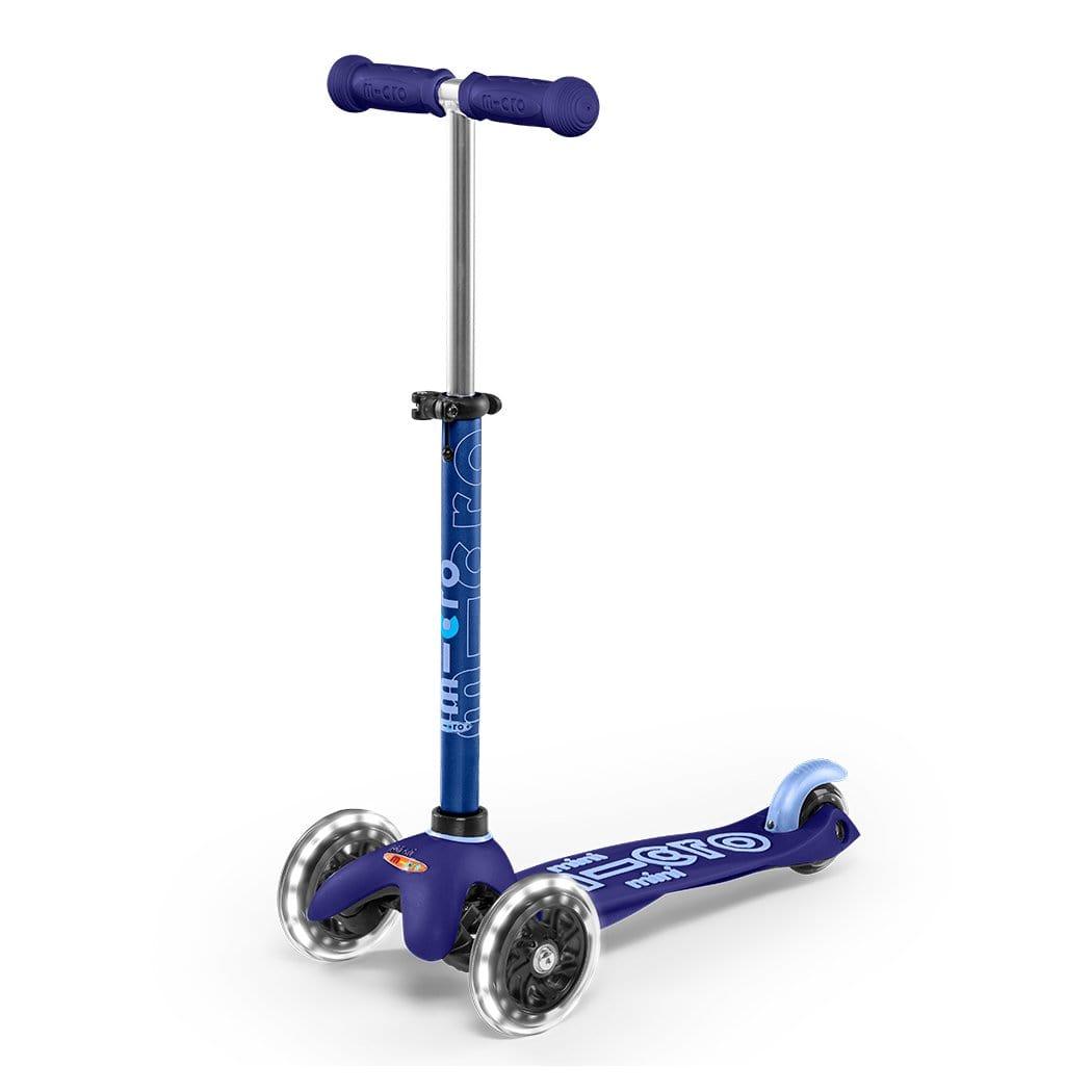 Micro Blue Micro Scooter | Mini Deluxe 3 Wheel Scooter LED | for 2-5 years
