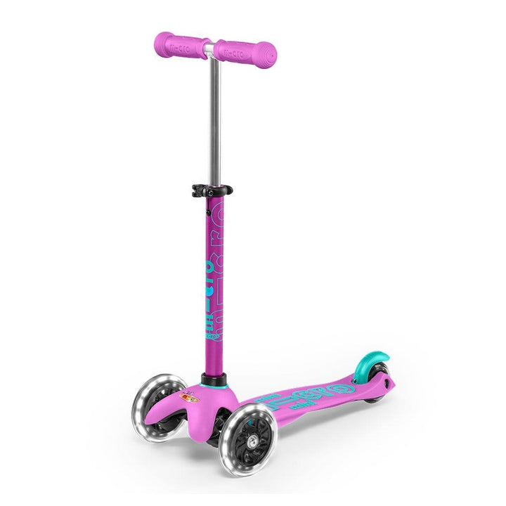 Micro Lavender Micro Scooter | Mini Deluxe 3 Wheel Scooter LED | for 2-5 years