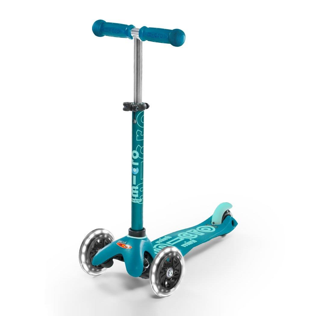 Micro Aqua Micro Scooter | Mini Deluxe 3 Wheel Scooter LED | for 2-5 years