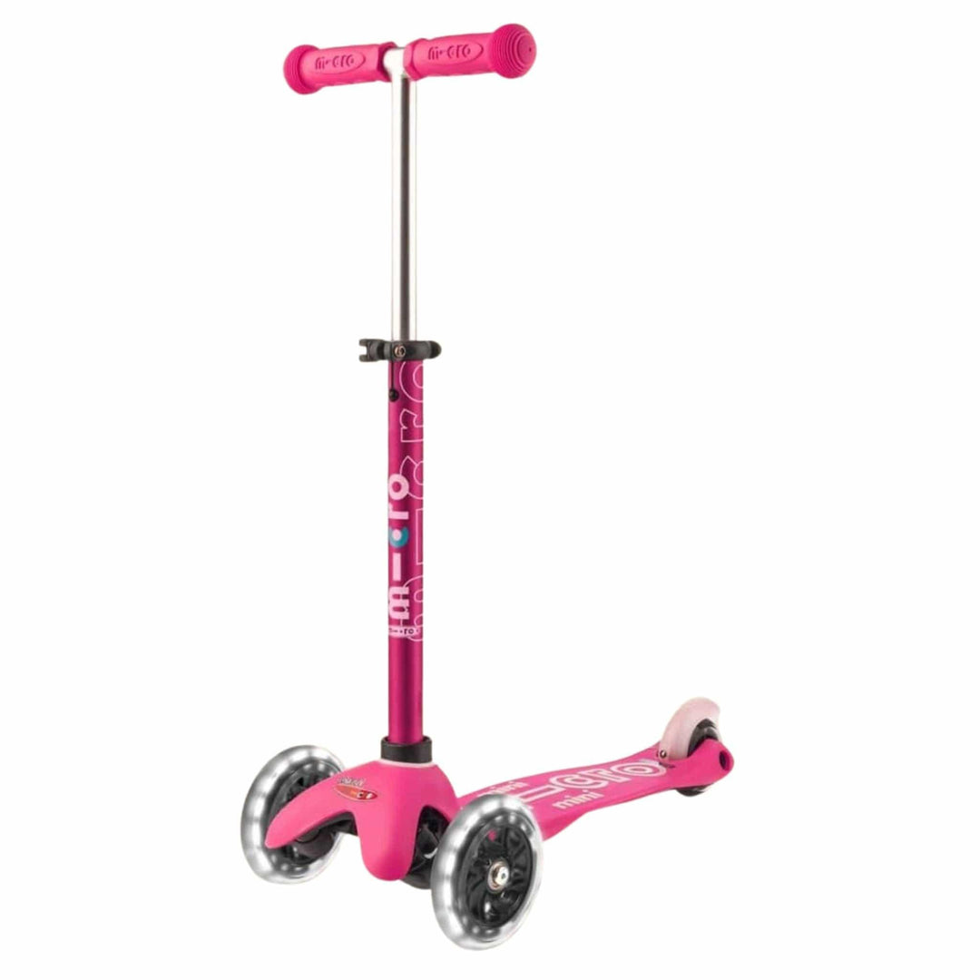Micro Pink Micro Scooter | Mini Deluxe 3 Wheel Scooter LED | for 2-5 years