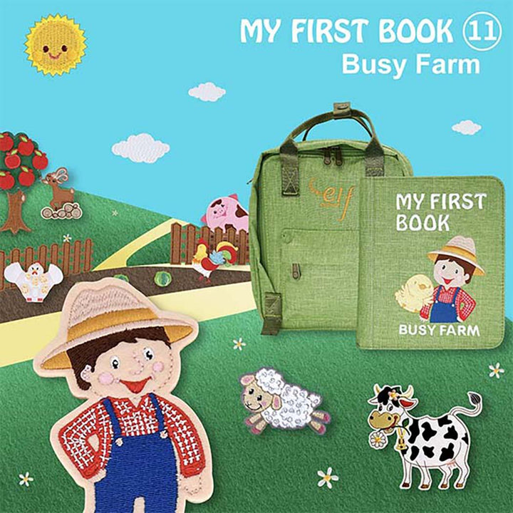 Elf Cultural Developmental Play My First Book 11 | Busy Farm | Busy Book
