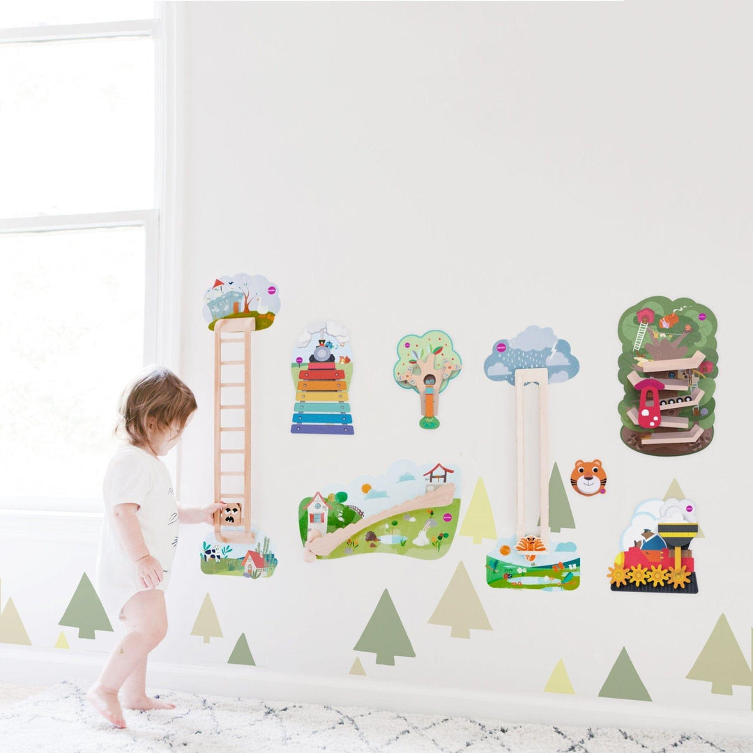 Oribel Developmental Play Oribel VertiPlay Wall Toy: Hoppy Bunny and Friends