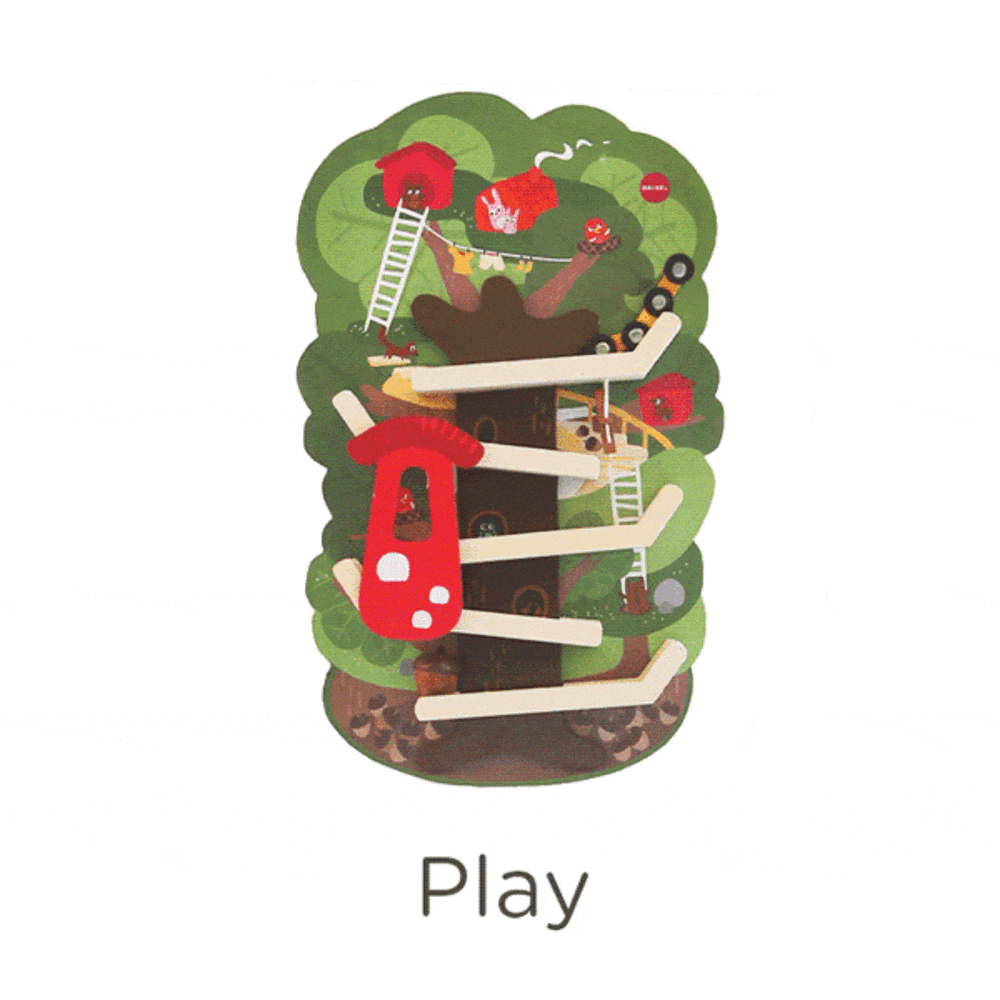 Oribel Developmental Play Oribel Vertiplay Wall Toy: Tree Top Adventure