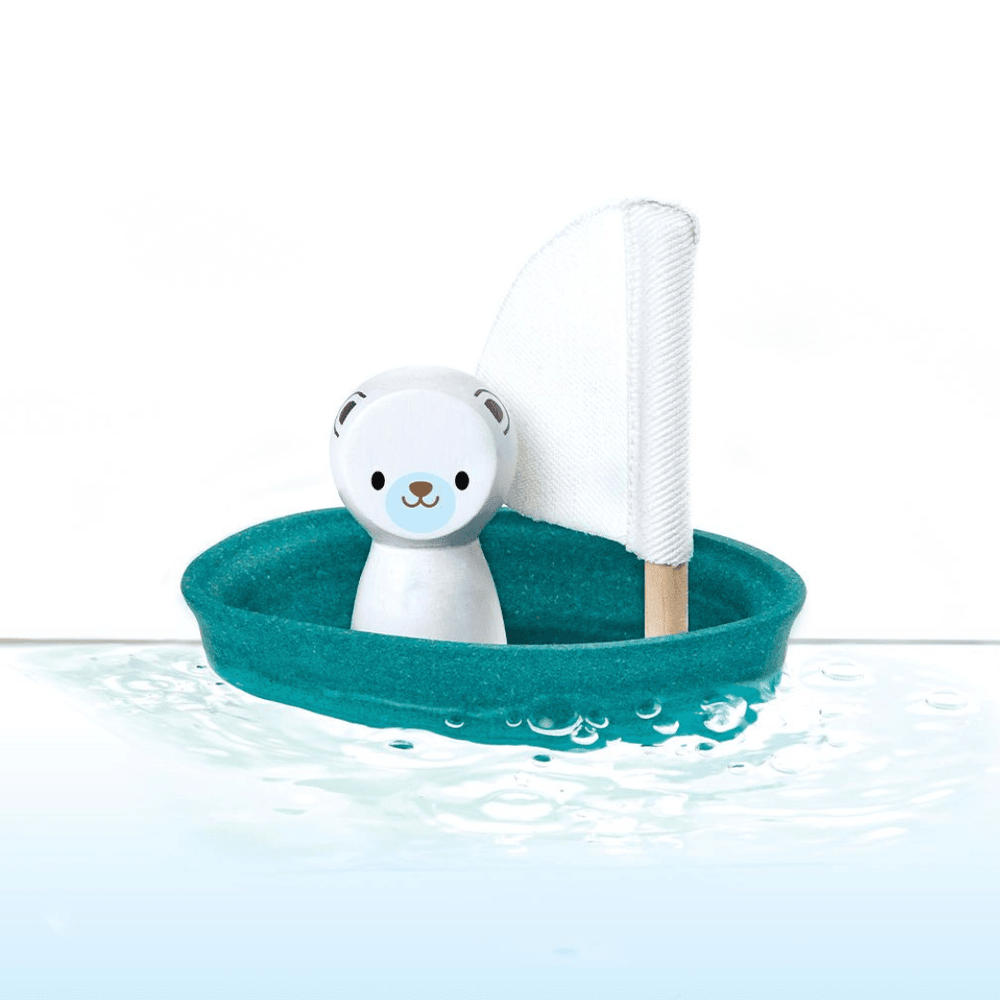 Plan Toys Plan Toys Sailing Boat - Polar Bear
