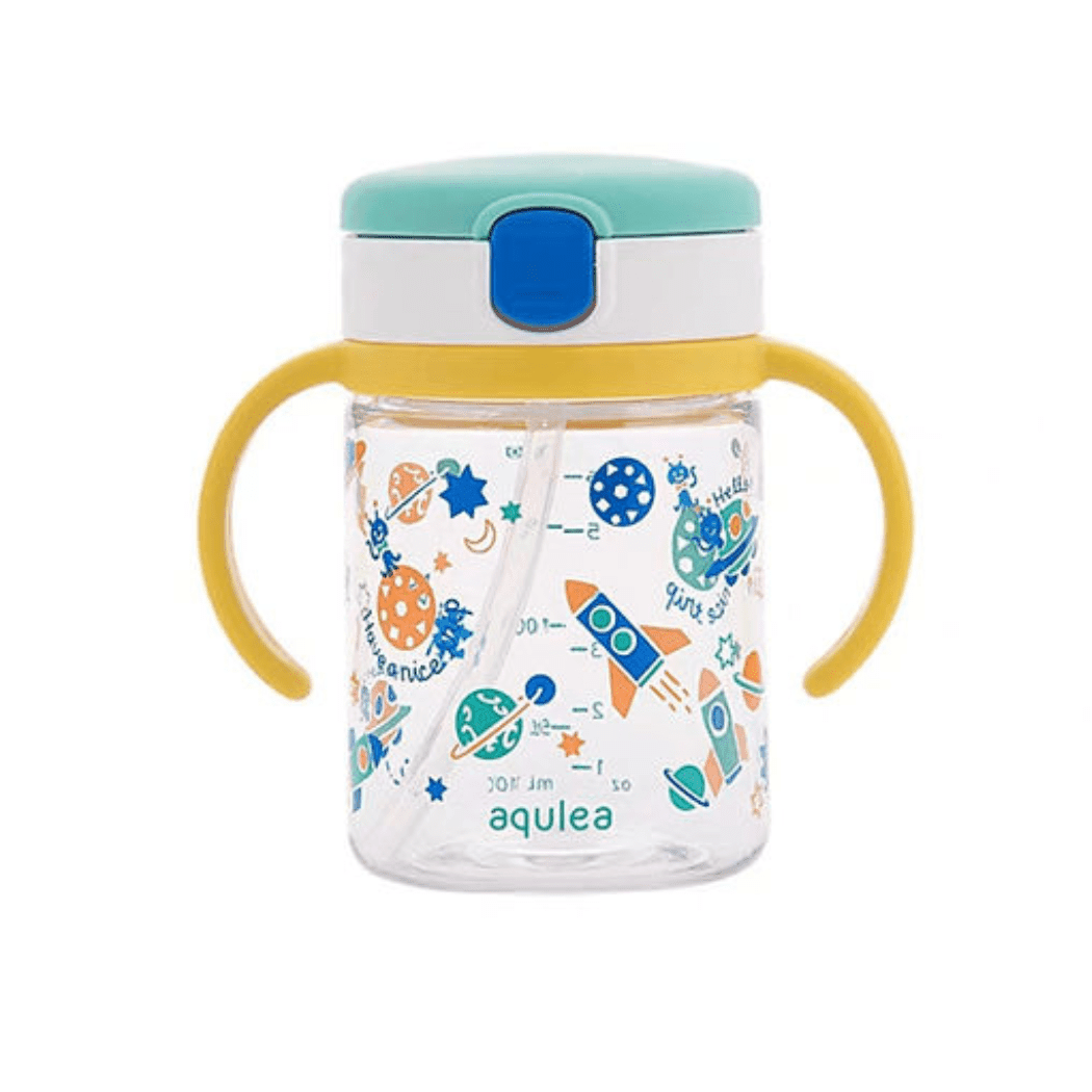 Richell Aqulea Clear Straw Bottle Mug 200ml - Main Image