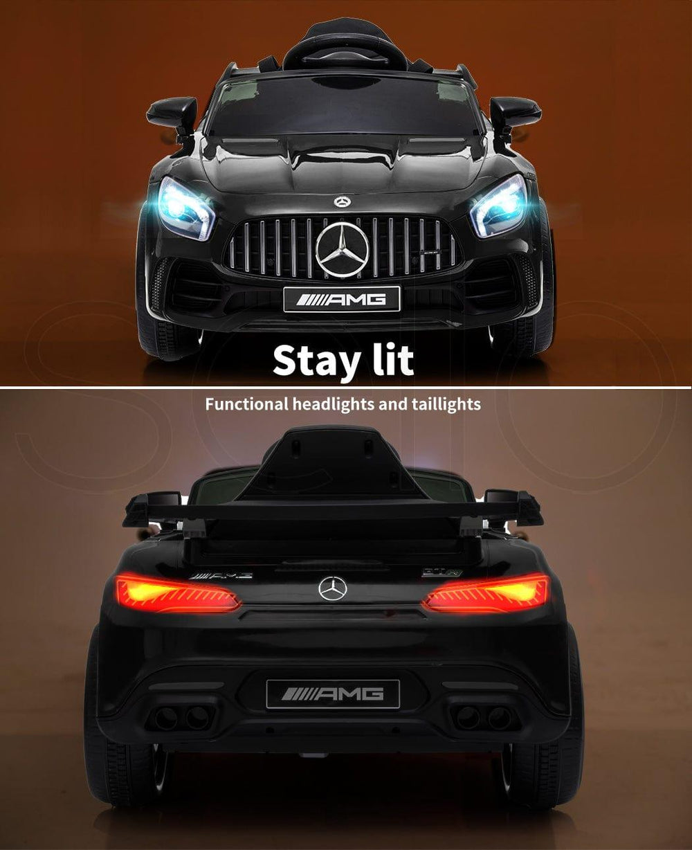 Lupipop Ride On Cars Mercedes-Benz AMG GTR Ride-On Car with Remote Control Black