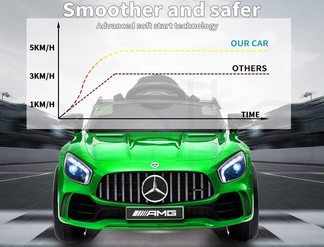 Lupipop Ride On Cars Mercedes-Benz AMG GTR Ride-On Car with Remote Control Green
