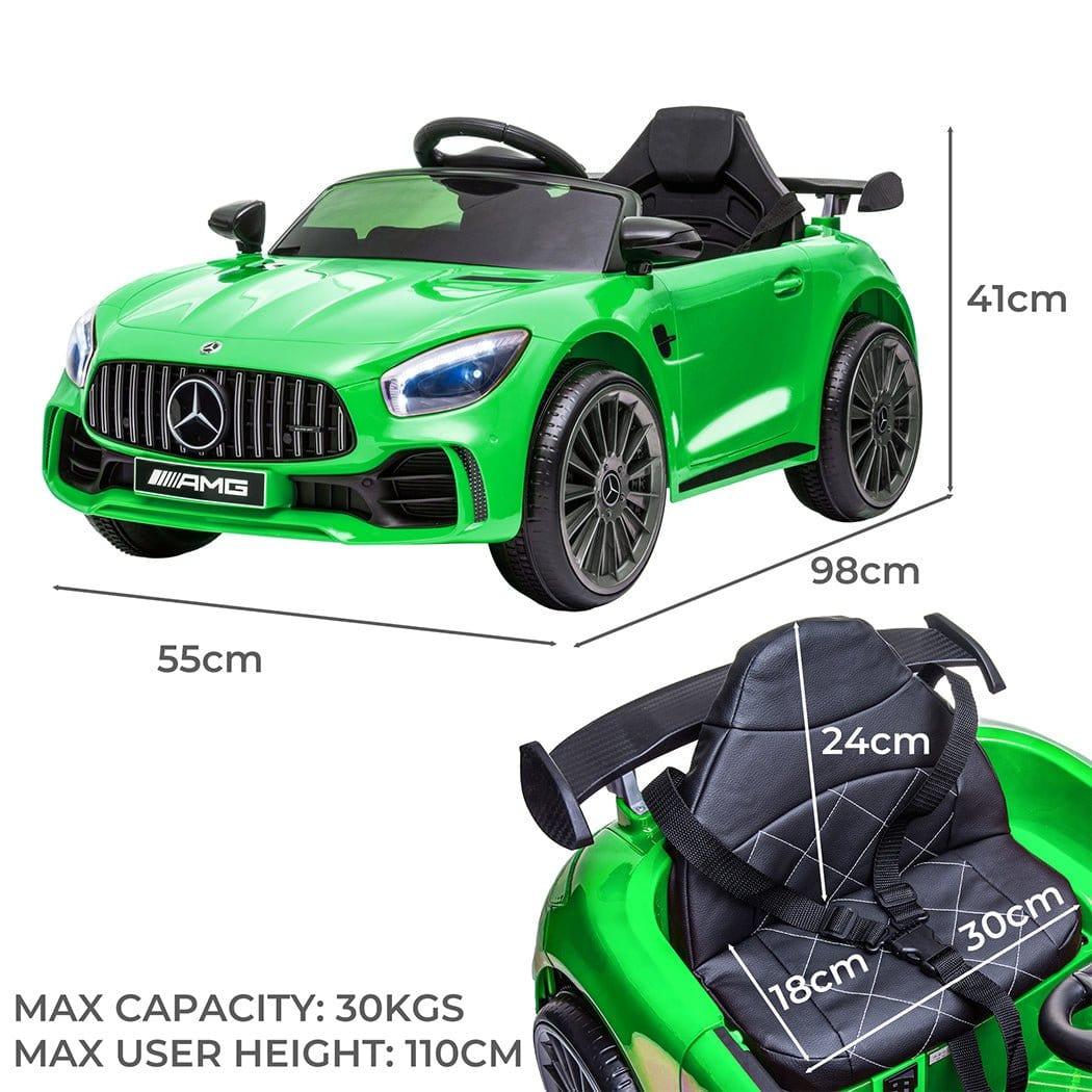 BoPeep Ride On Car Mercedes-Benz AMG GTR Ride-On Car with Remote Control-Green 12V