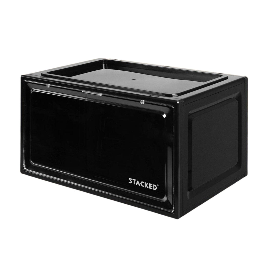 Stacked Black / 1Pc Stacked Magnetic Clear Display & Storage Case