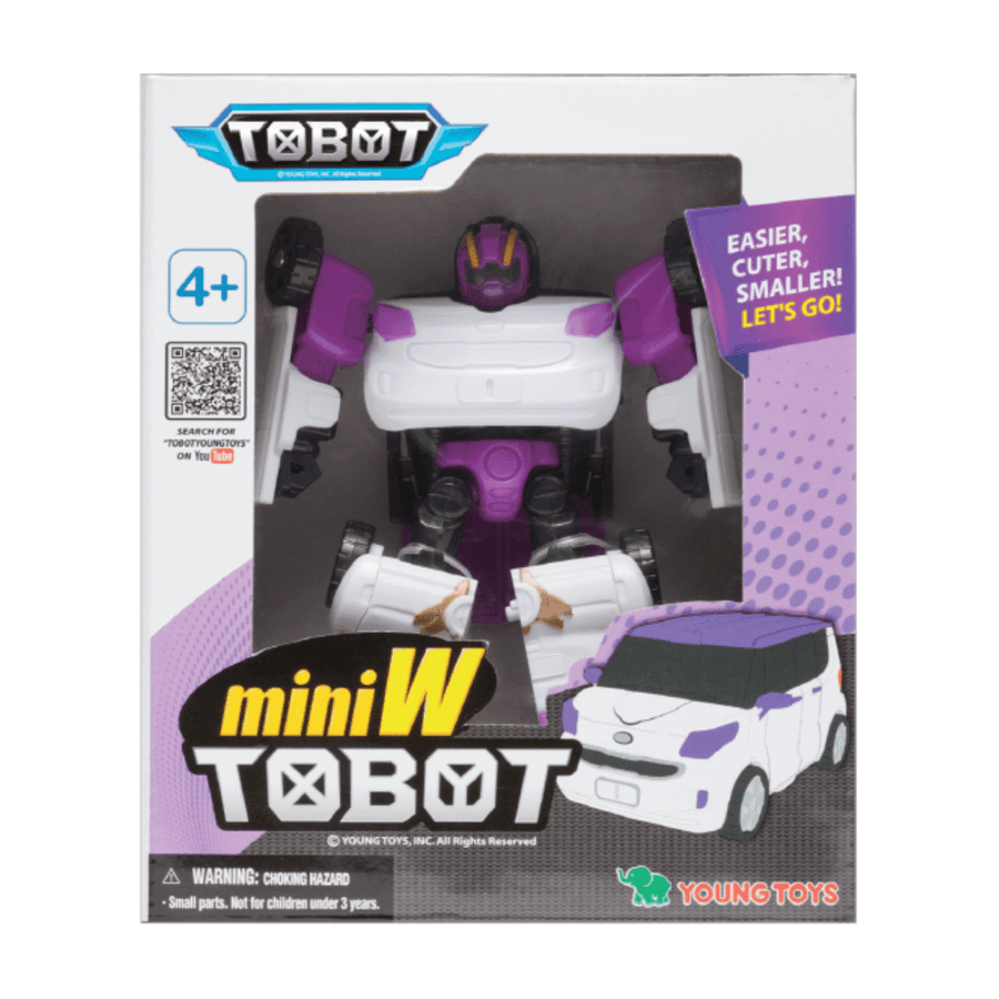 TOBOT Tobot Youngtoys Mini Transforming robot Car to Robot Mini W