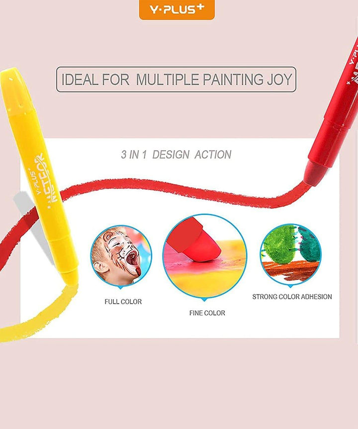 Yplus Arts & Crafts YPLUS METEOR Silky Gel Crayon Set