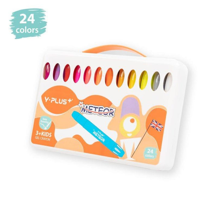 Yplus Arts & Crafts 24 colours YPLUS METEOR Silky Gel Crayon Set