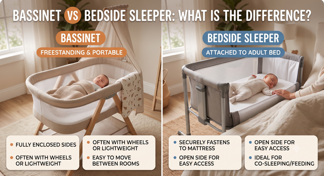 Bassinet vs Bedside Sleeper: What Is the Difference?