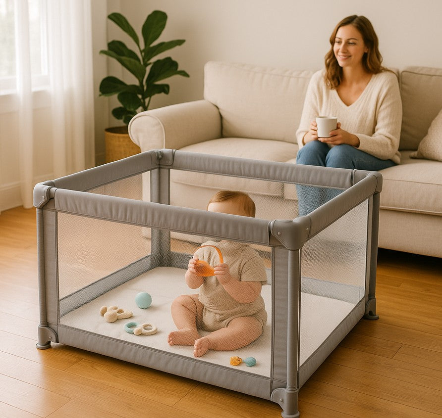 baby in Playpen