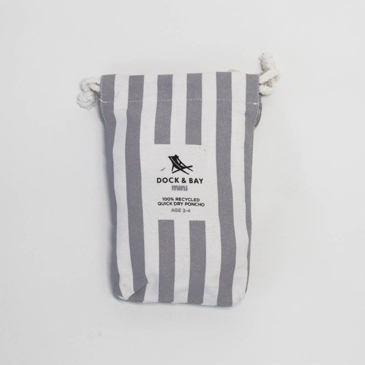 Dock & Bay: Poncho Mini Cabana Collection -  Goa Grey Xs