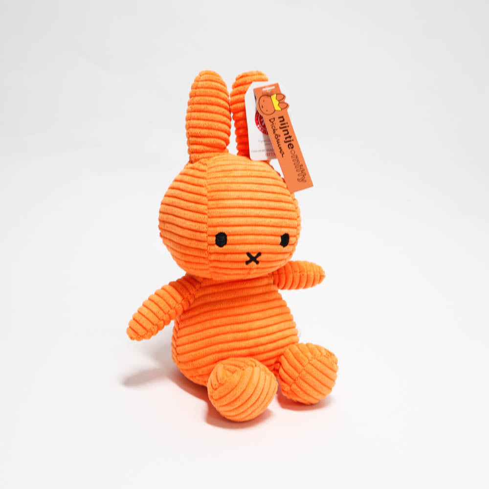 MIFFY SITTING CORDUROY ORANGE 23 CM