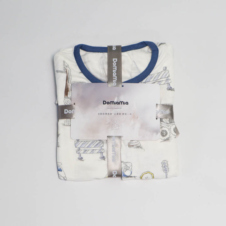 Domia Silky Bamboo Short Sleeve Baby Romper Engineering Team L80 48
