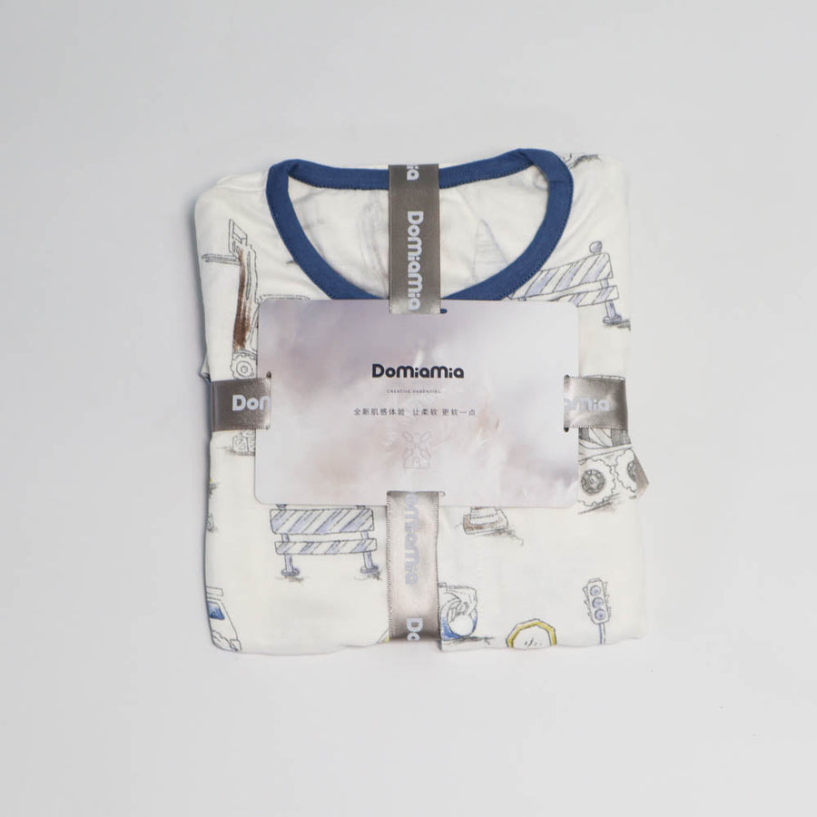 Domia Silky Bamboo Short Sleeve Baby Romper Engineering Team L80 48