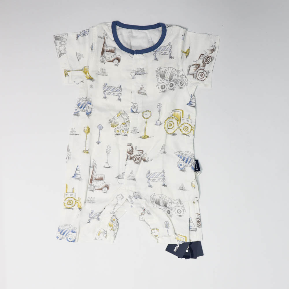 Domia Silky Bamboo Short Sleeve Baby Romper Engineering Team L80 48