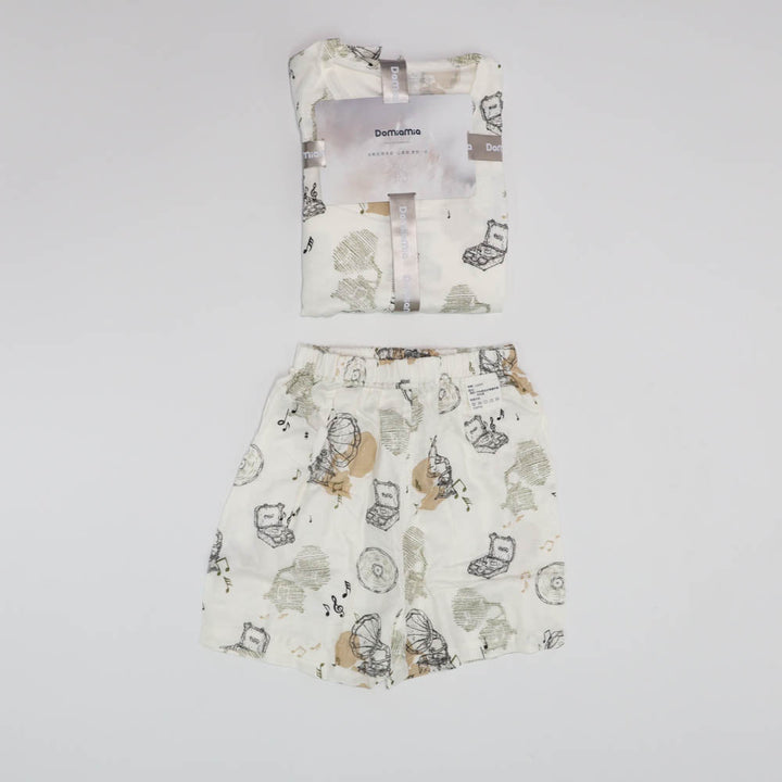 Domia Kids Bamboo Fiber Cotton sht Sleeve Pajama Set Gramophone Radio 110