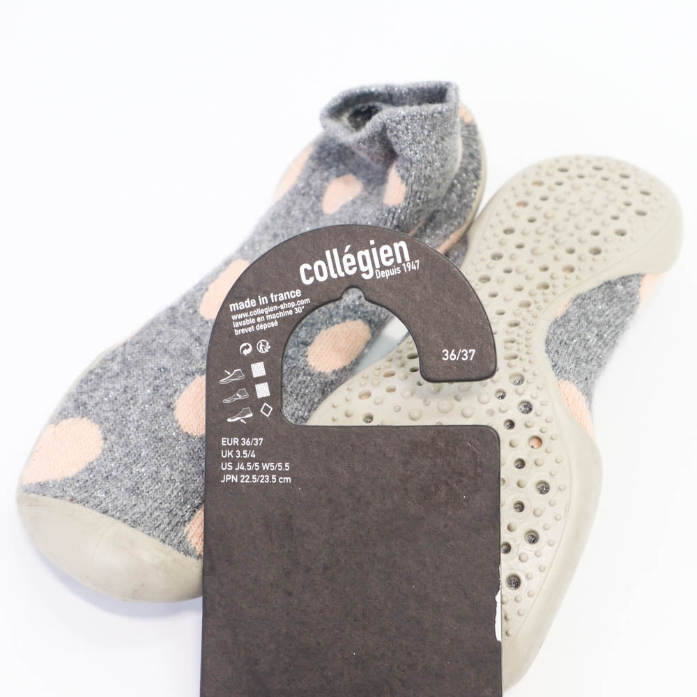 Collegien Slipper Sock Pink Dots 3637