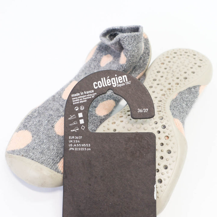 Collegien Slipper Sock Pink Dots 3637