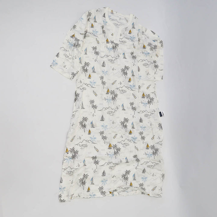 Domia Bamboo Loungeware Dress Adult Coconut Holiday Xs