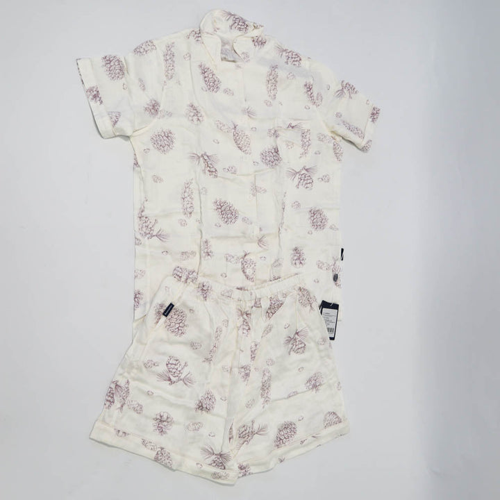 Domia Bamboo Fiber Short Sleeve Pajama Set Pinecone Space 170 L