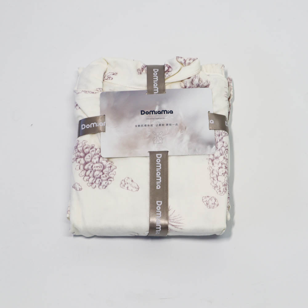 Domia Bamboo Fiber Short Sleeve Pajama Set Pinecone Space 170 L