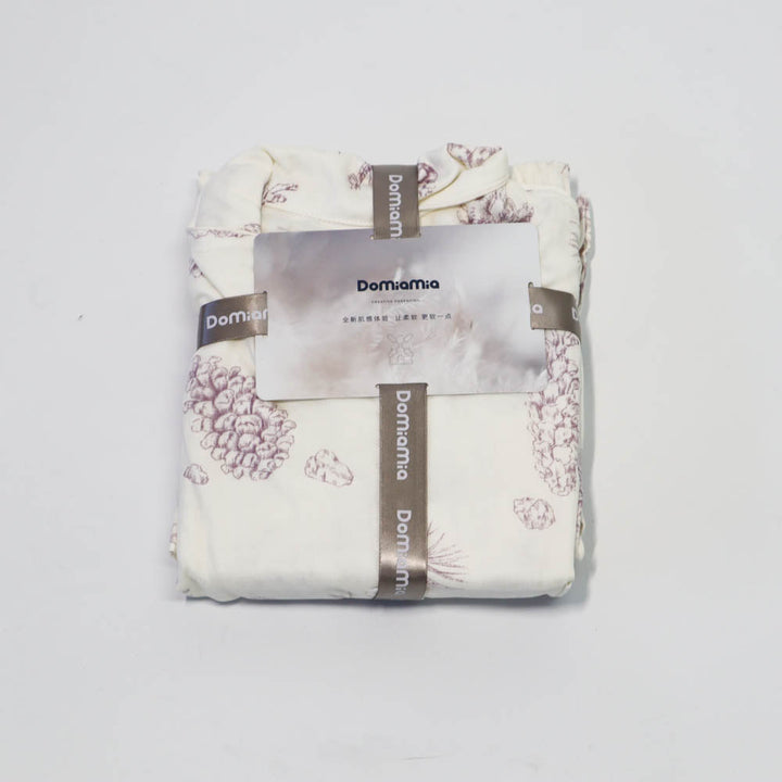 Domia Bamboo Fiber Short Sleeve Pajama Set Pinecone Space 170 L