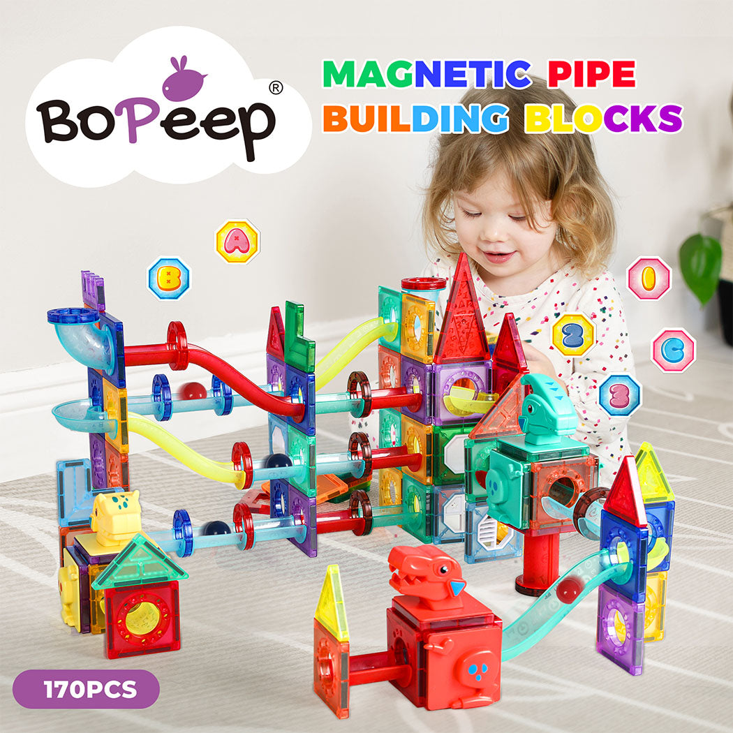 Kids Magnetic Tiles Blocks Dinosaur Building Educational Toys Children Gift Play