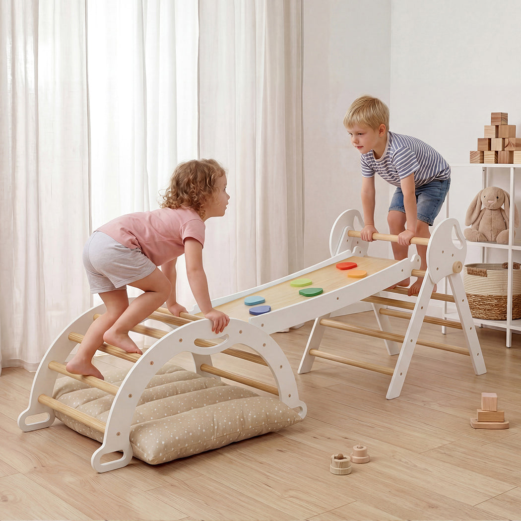 BoPeep Kids Climbing Toys Sets Toddler Toys Triangle Arch Climber Indoor