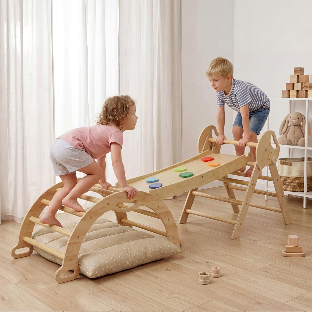 BoPeep Kids Climbing Toys Sets Toddler Toys Triangle Arch Climber Indoor
