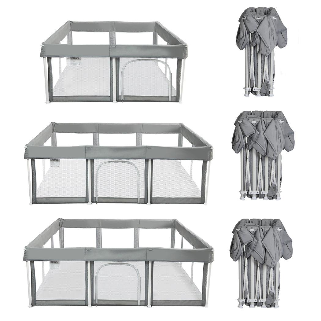 Kids Playpen Pop-up Foldable Baby Safety Mesh Fence Toddler Play